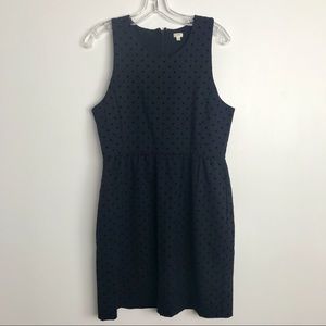 J Crew polka dot sleeveless dress sz L